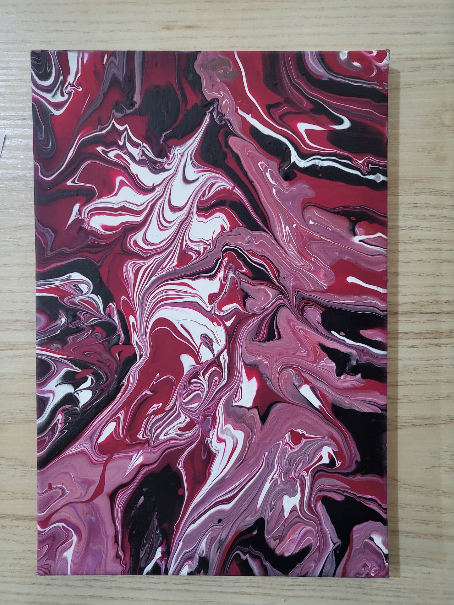 Red Ripple Canvas