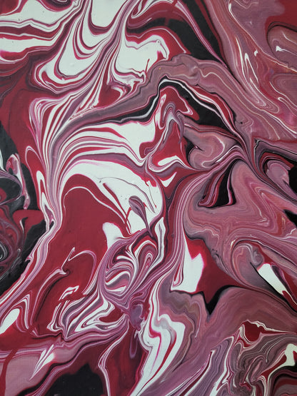 Red Ripple Canvas